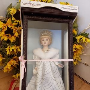 16" Porcelain Doll with Case